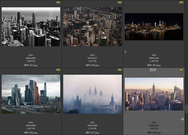 现代轻奢上海城市建筑高楼摄影视觉设计客厅装饰画高清素材图片库