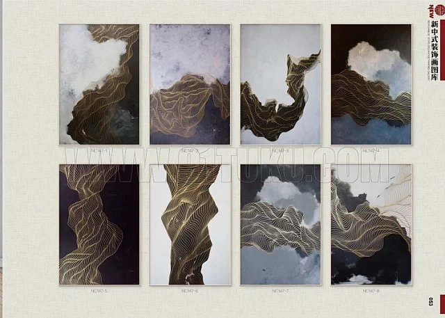 新中式装饰画图库