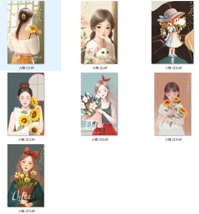 现代轻奢抽象女人女孩美女玄关客厅挂画装饰画画芯高清素材图