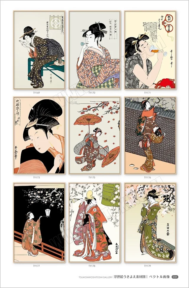 浮世绘素材图库