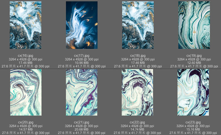 意境蓝色肌理抽象水墨山水大理石纹理背景装饰画高清图设计素材