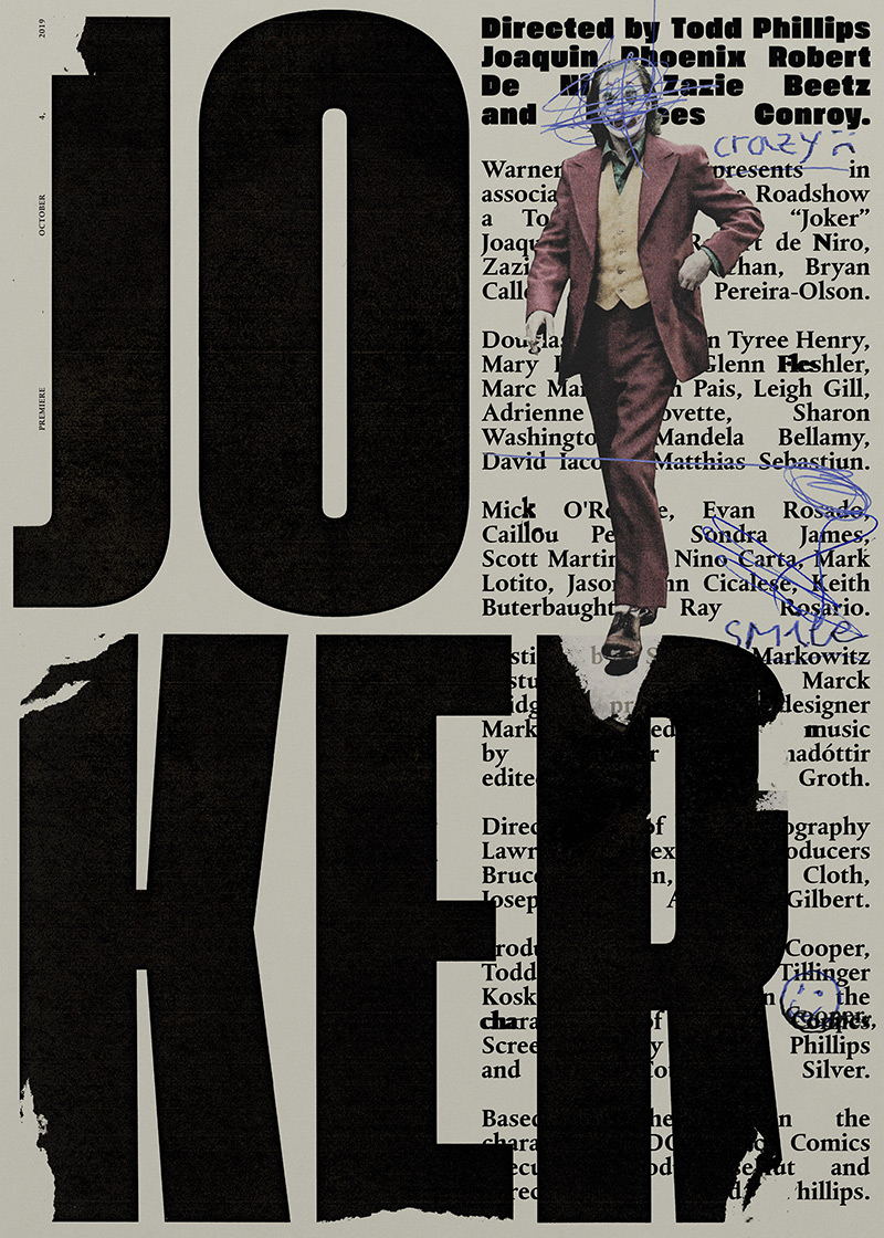 小丑joker人物电影剧照海报哥谭市挂画装饰画画芯高清素材图库