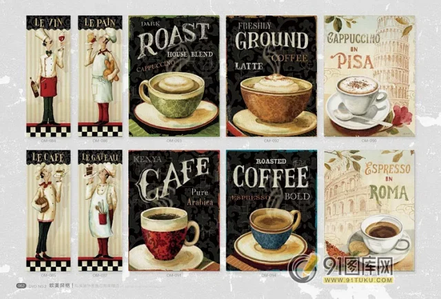 高清装饰画画芯图库第一期 北欧抽像静物建筑客厅装饰画素材