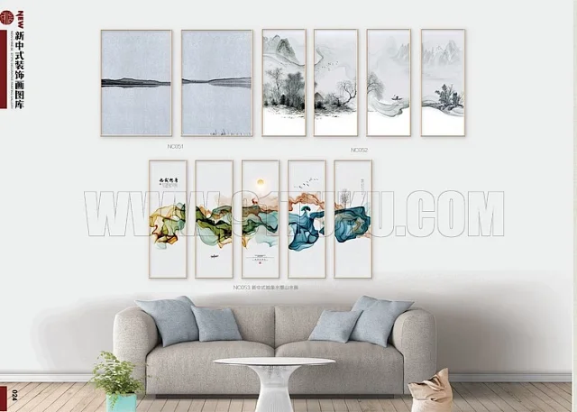 新中式装饰画图库