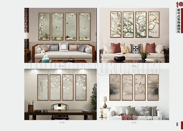 新中式装饰画图库
