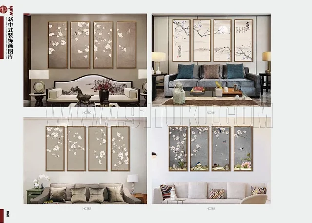 新中式装饰画图库