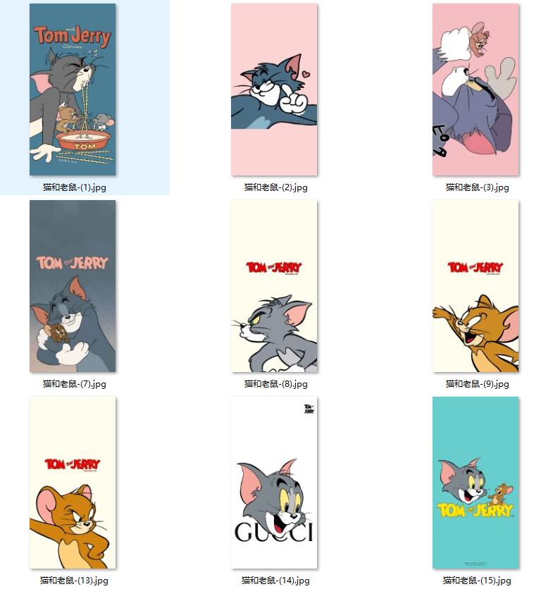 动画动漫儿童房卧室猫和老鼠现代简约装饰画挂画高清素材图库