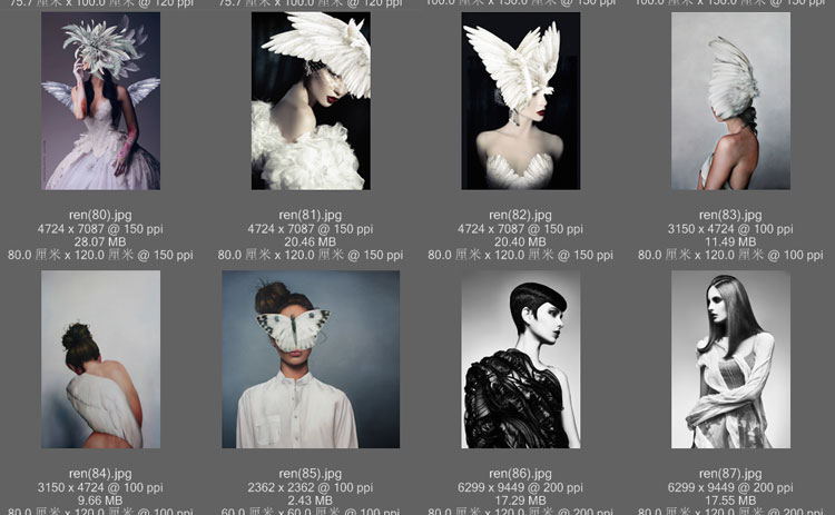 黑白背景装饰画素材高清画芯图库北欧人物动物风景三联画挂画