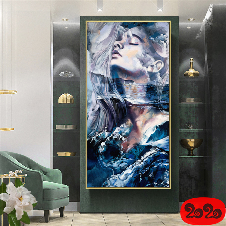 黑白背景装饰画素材高清画芯图库北欧人物动物风景三联画挂画