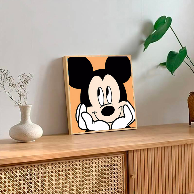 卡通动漫米老鼠米奇米妮书房卧室装饰画餐厅挂画高清素材图片