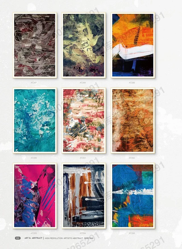 抽象画图库2 装饰画 油画 肌理画 高清文件PSD TIF