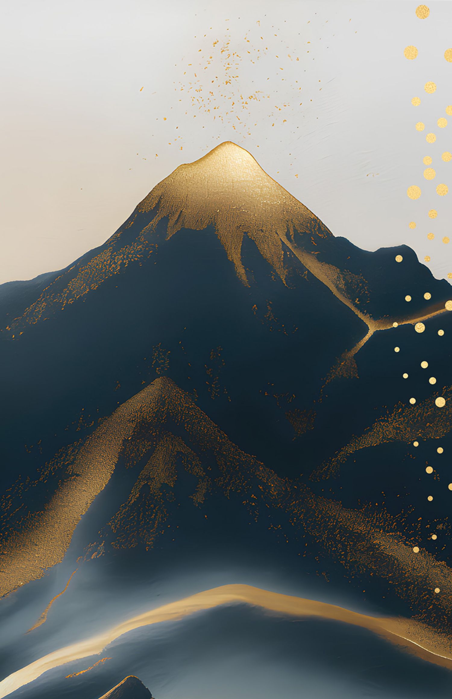 新中式古风禅意玄关山水背景墙壁挂画图片装饰画画芯高清素材图库