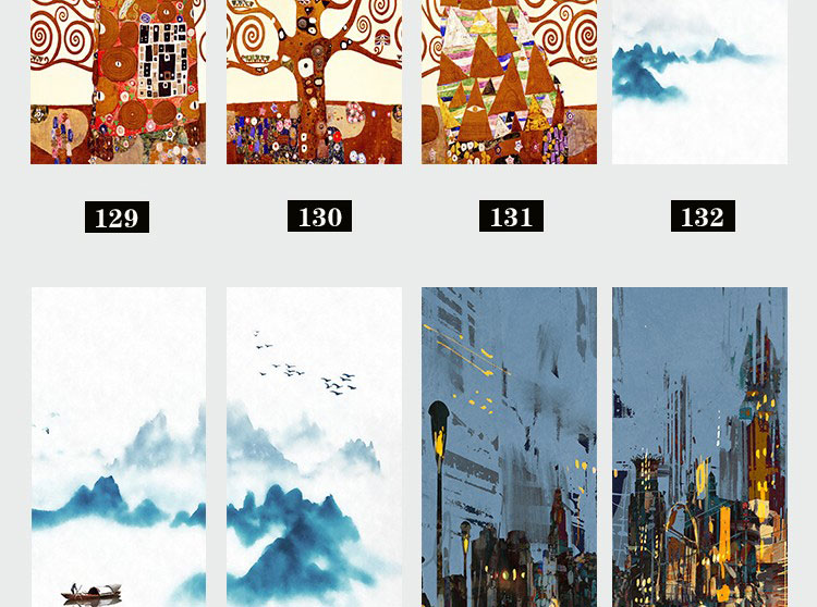 装饰画画芯素材高清新图库现代简约北欧新中式抽象玄关走廊过道