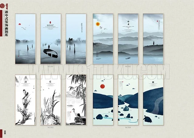 新中式装饰画图库