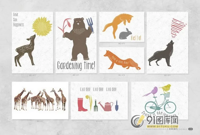 高清装饰画画芯图库第一期 北欧抽像静物建筑客厅装饰画素材