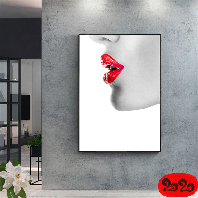 黑白背景装饰画素材高清画芯图库北欧人物动物风景三联画挂画