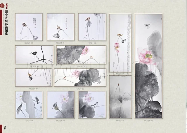 新中式装饰画图库