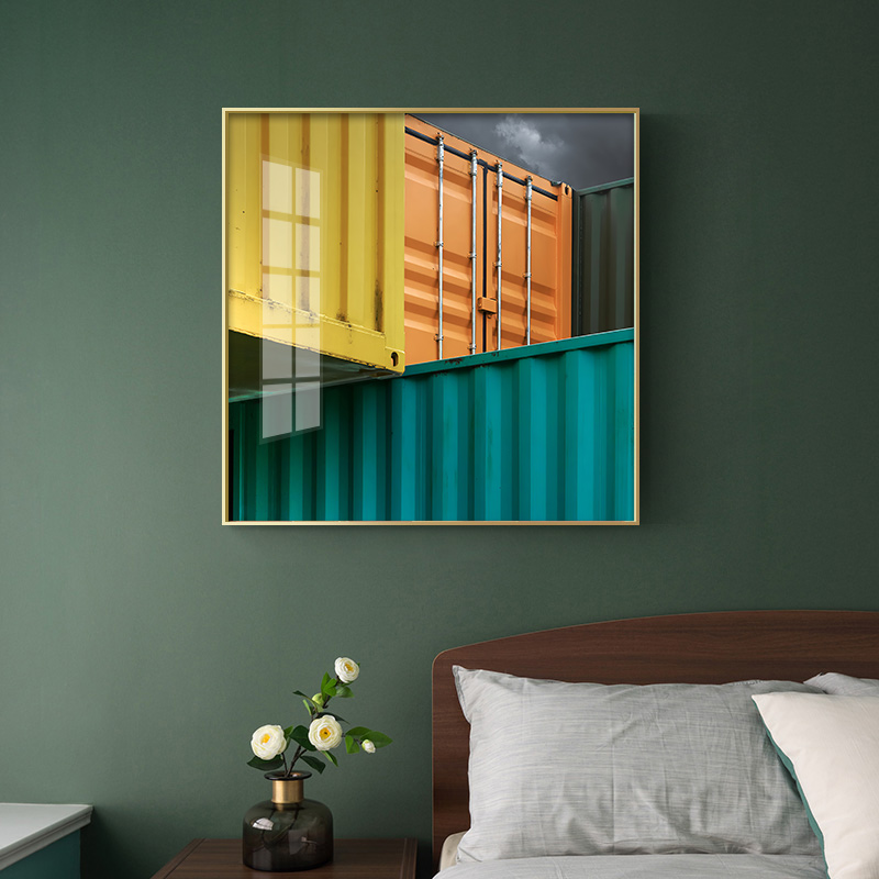 现代简约北欧风工业风莫兰迪色轻奢建筑摄影装饰画画芯高清素材