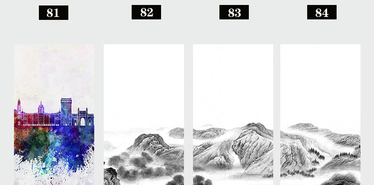 装饰画画芯素材高清新图库现代简约北欧新中式抽象玄关走廊过道