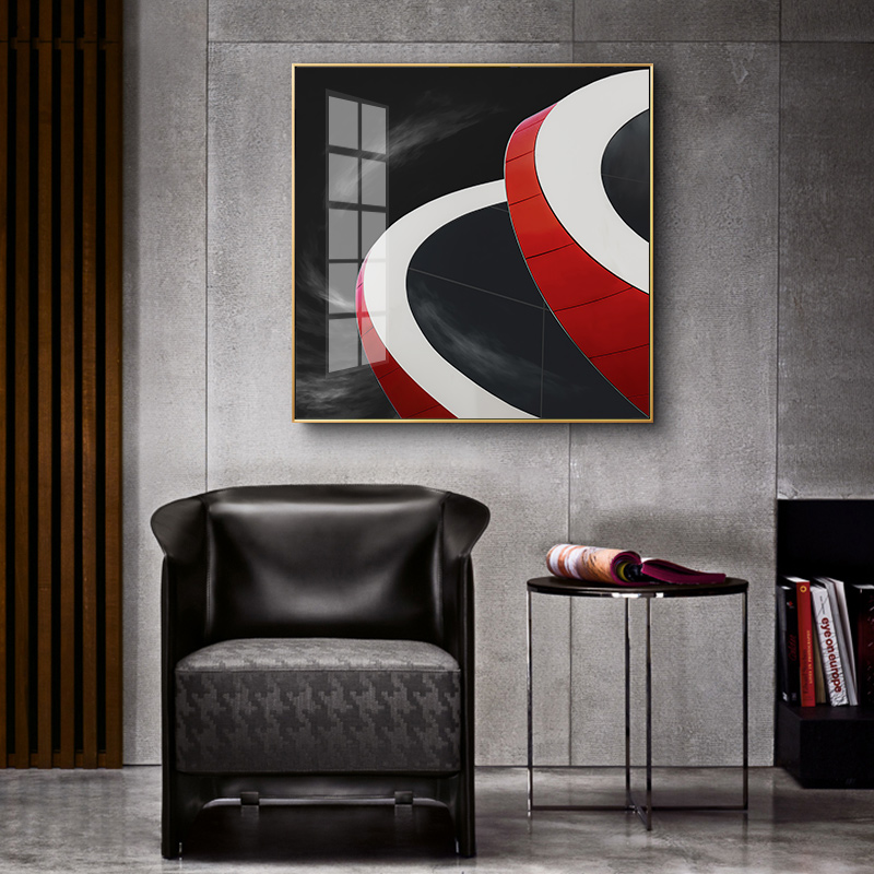 现代简约北欧风工业风莫兰迪色轻奢建筑摄影装饰画画芯高清素材