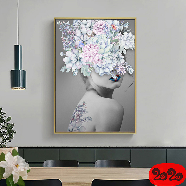 黑白背景装饰画素材高清画芯图库北欧人物动物风景三联画挂画