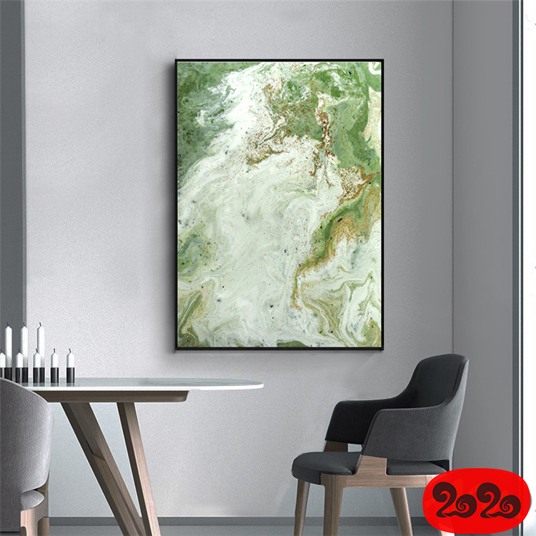 意境蓝色肌理抽象水墨山水大理石纹理背景装饰画高清图设计素材