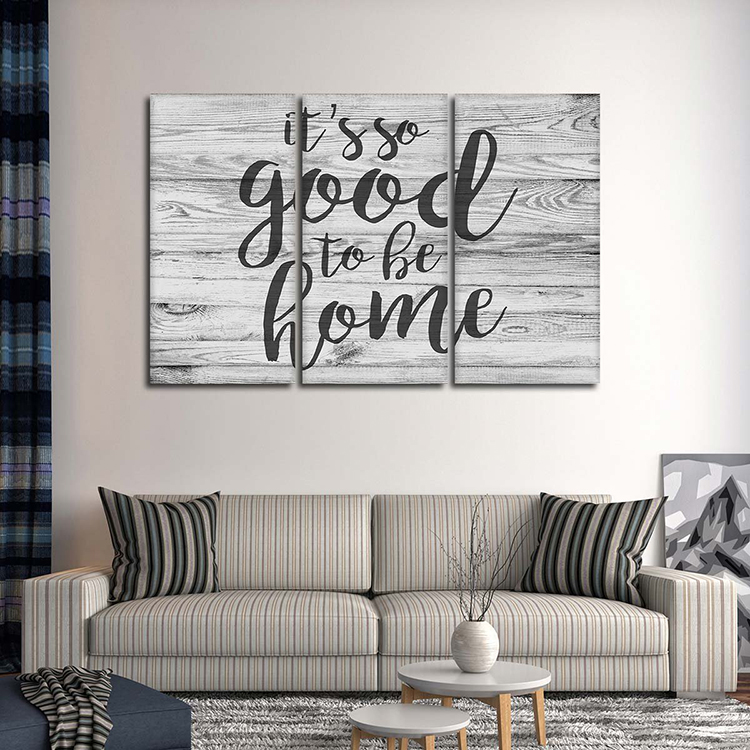 现代简约客厅家居场景图库北欧风装饰画效果图挂画背景墙样机