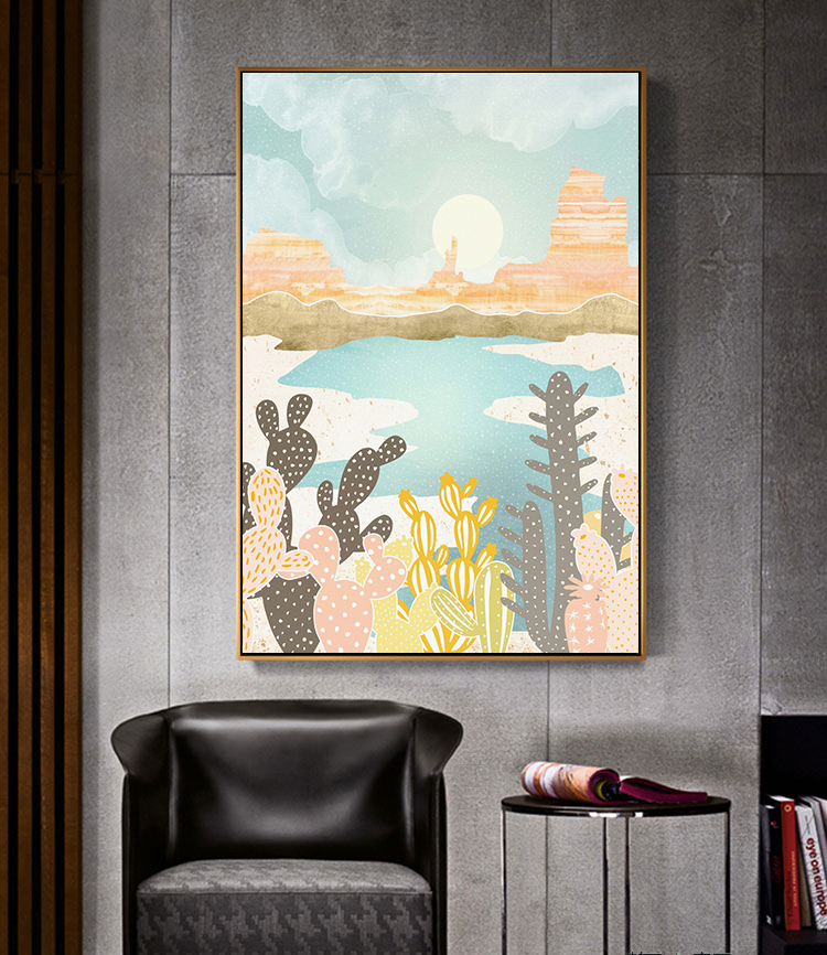 现代轻奢莫兰迪色北欧风抽象装饰画晶瓷画三联画芯高清素材图库