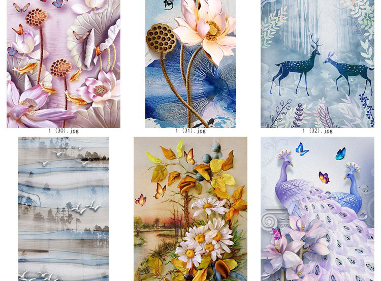 装饰画画芯素材高清新图库现代简约北欧新中式抽象玄关走廊过道