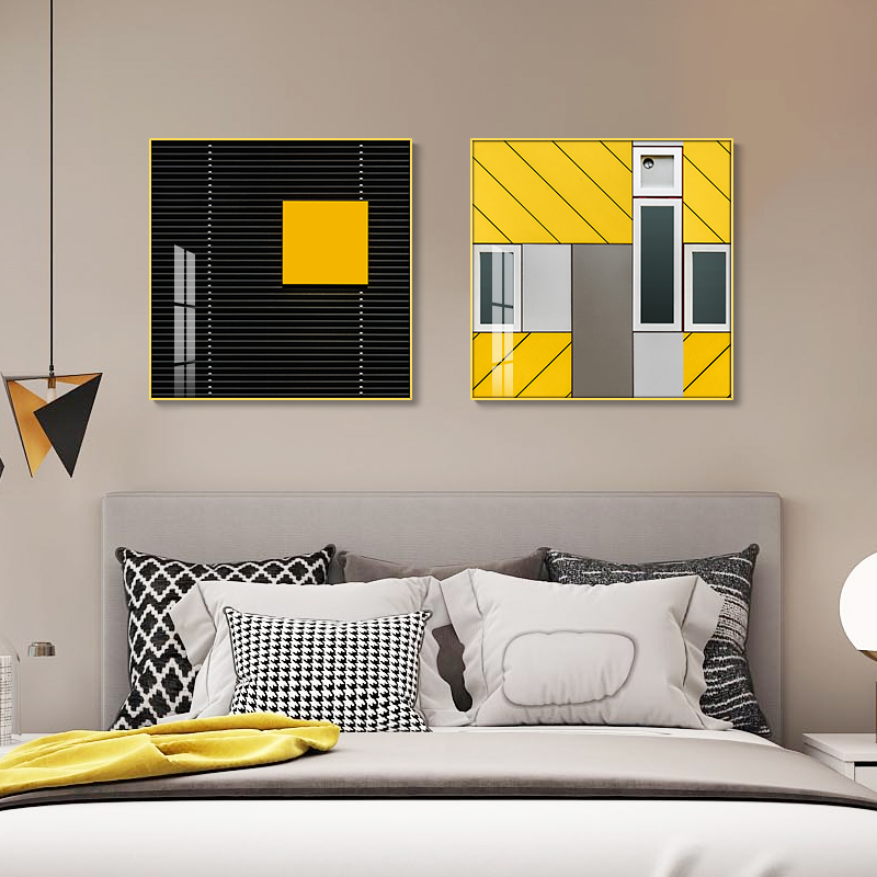 现代简约北欧风工业风莫兰迪色轻奢建筑摄影装饰画画芯高清素材