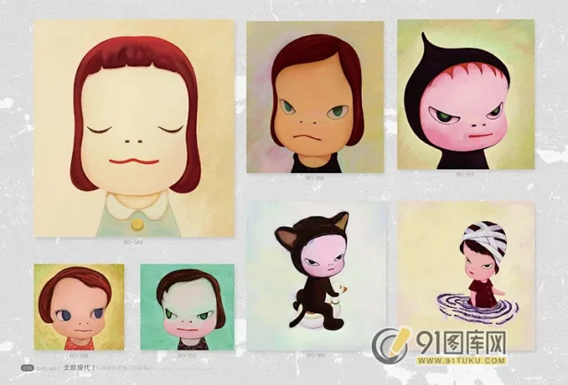 高清装饰画画芯图库第一期 北欧抽像静物建筑客厅装饰画素材