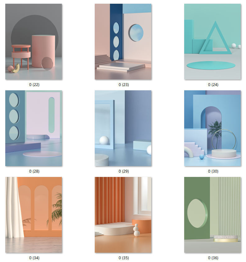 现代轻奢莫兰迪奶油风温馨色建筑空间感抽象装饰画芯素材图库