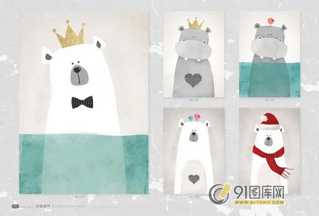 高清装饰画画芯图库第一期 北欧抽像静物建筑客厅装饰画素材