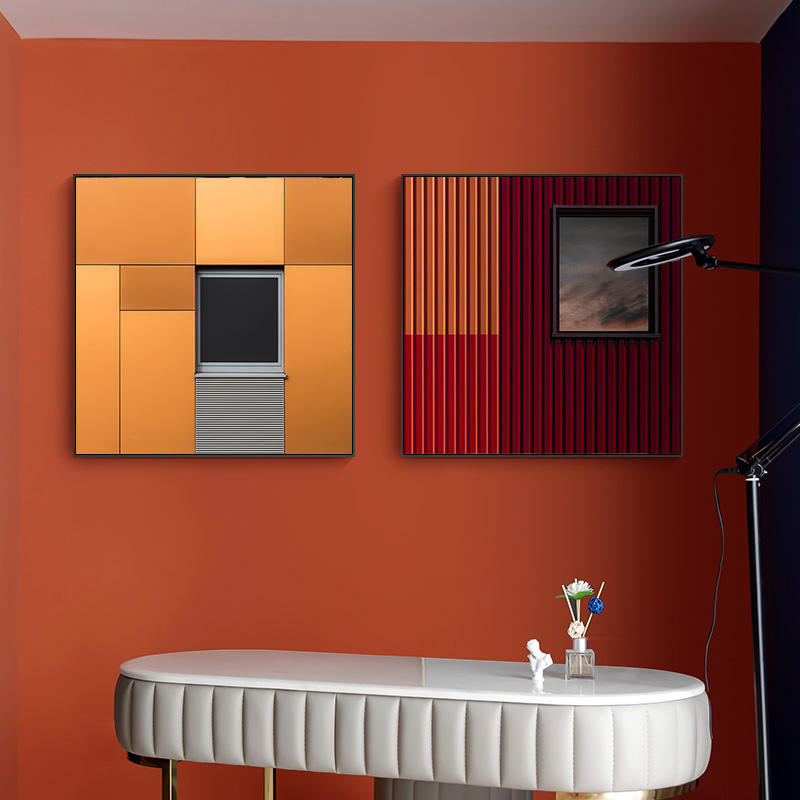 现代简约北欧风工业风莫兰迪色轻奢建筑摄影装饰画画芯高清素材