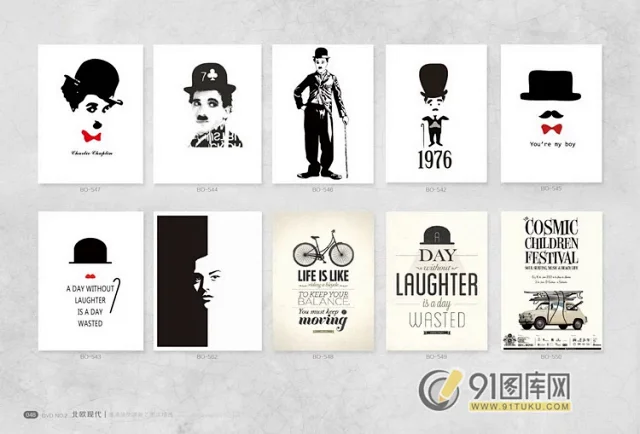 高清装饰画画芯图库第一期 北欧抽像静物建筑客厅装饰画素材