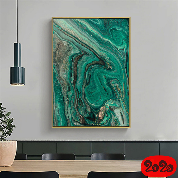 意境蓝色肌理抽象水墨山水大理石纹理背景装饰画高清图设计素材