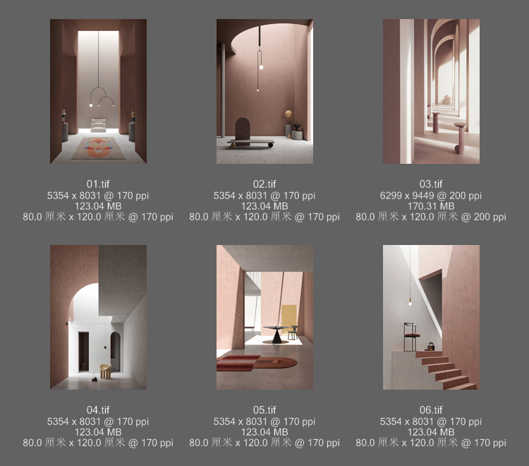 北欧现代简约莫兰迪色室内建筑房间装饰画素材高清画芯图库