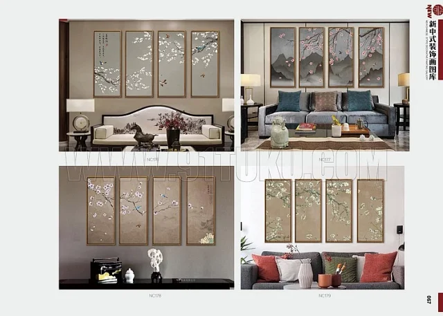 新中式装饰画图库