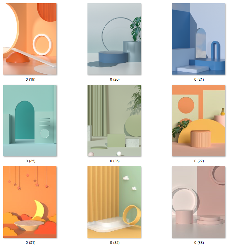 现代轻奢莫兰迪奶油风温馨色建筑空间感抽象装饰画芯素材图库