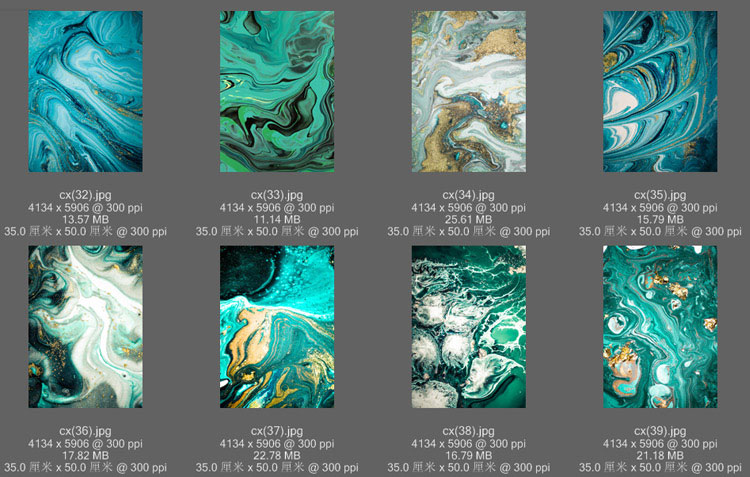 意境蓝色肌理抽象水墨山水大理石纹理背景装饰画高清图设计素材