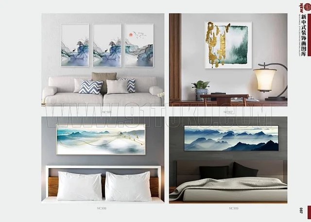 新中式装饰画图库