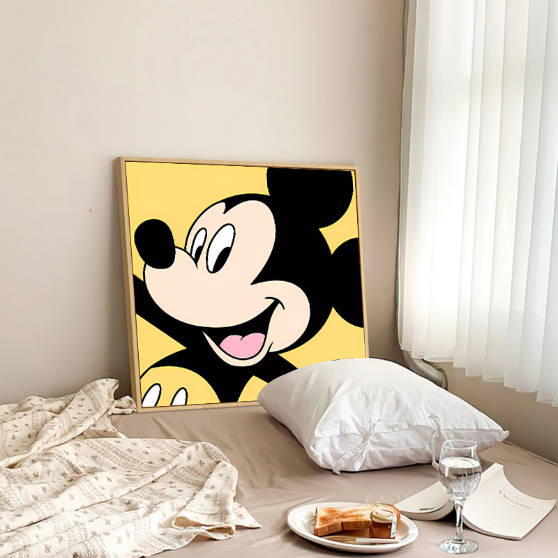 卡通动漫米老鼠米奇米妮书房卧室装饰画餐厅挂画高清素材图片