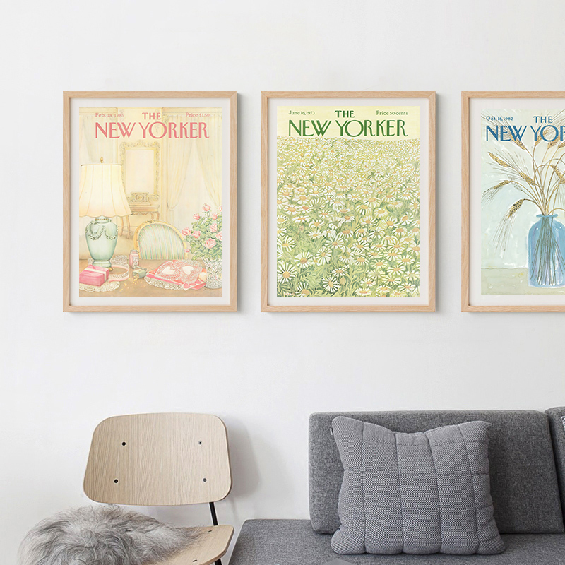 欧式经典法式浪漫小众抽象手绘油画三联画玄关装饰画高清素材图库