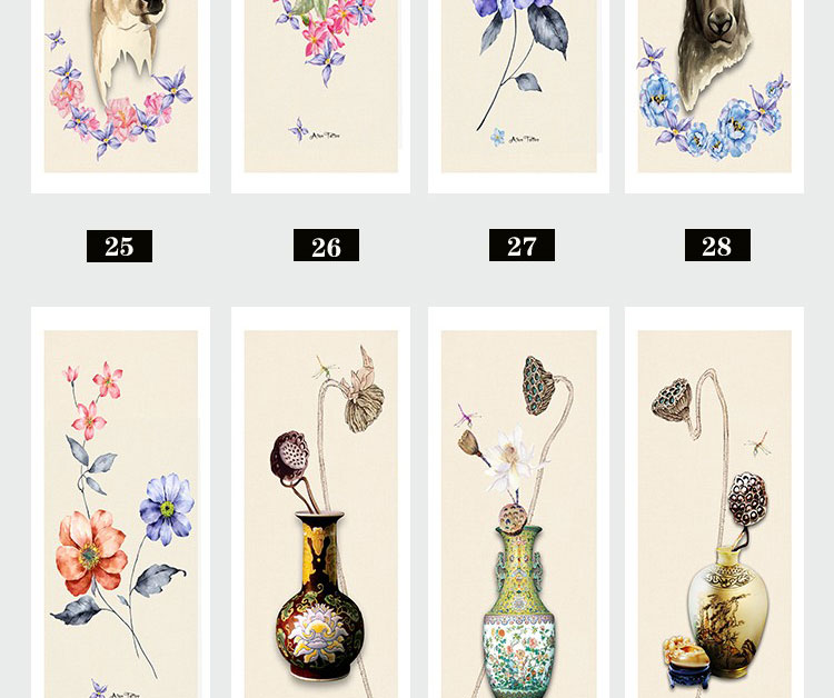 装饰画画芯素材高清新图库现代简约北欧新中式抽象玄关走廊过道