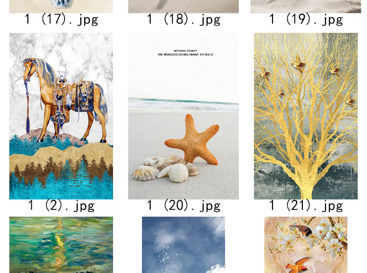 装饰画画芯素材高清新图库现代简约北欧新中式抽象玄关走廊过道