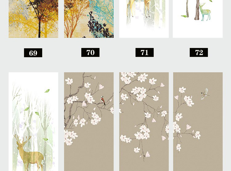 装饰画画芯素材高清新图库现代简约北欧新中式抽象玄关走廊过道