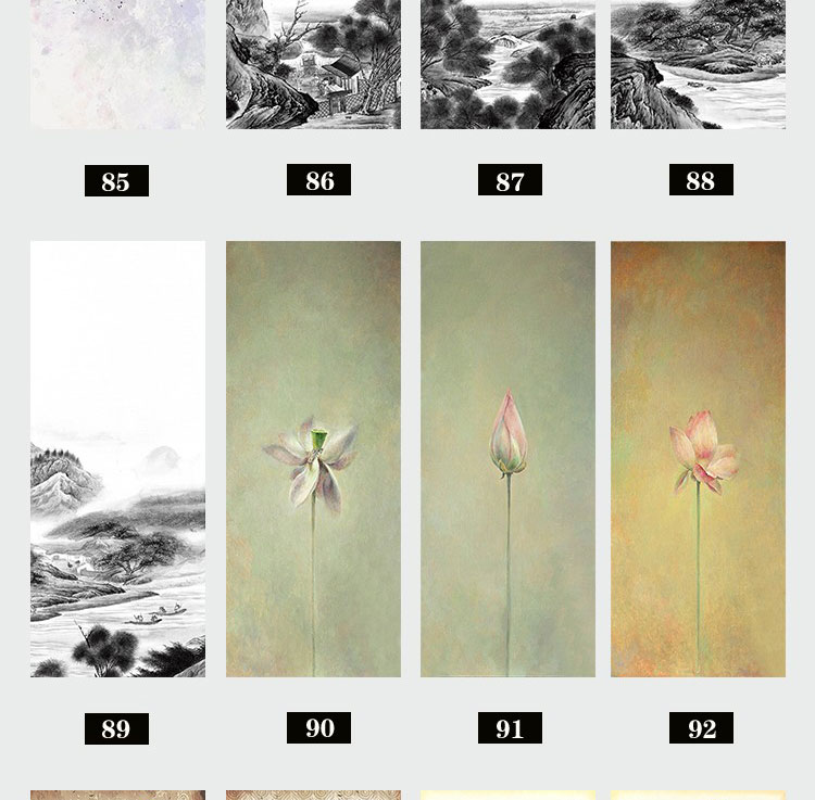 装饰画画芯素材高清新图库现代简约北欧新中式抽象玄关走廊过道