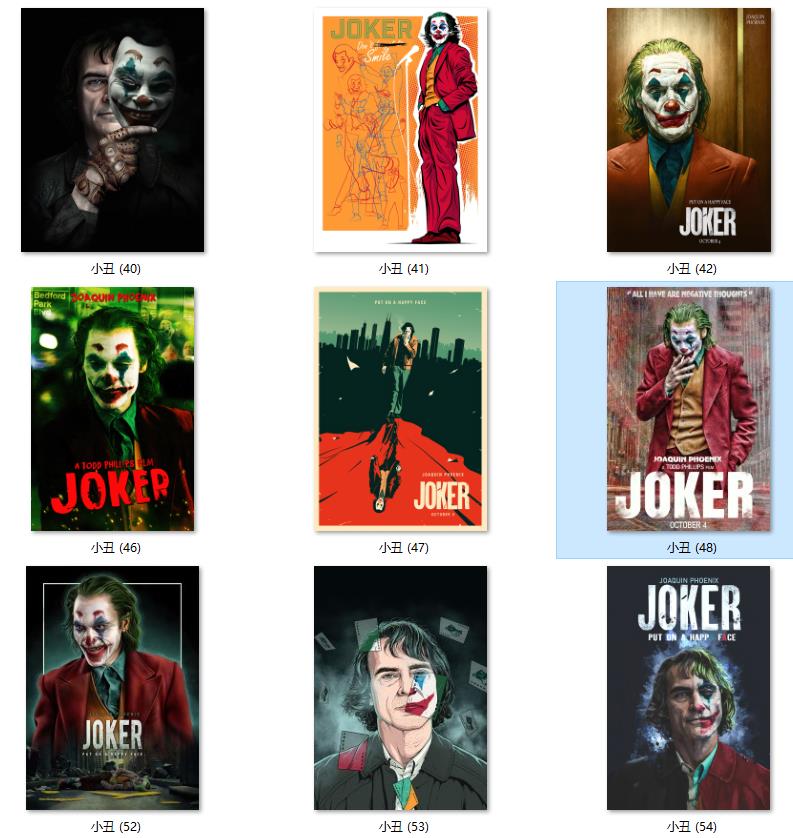 小丑joker人物电影剧照海报哥谭市挂画装饰画画芯高清素材图库