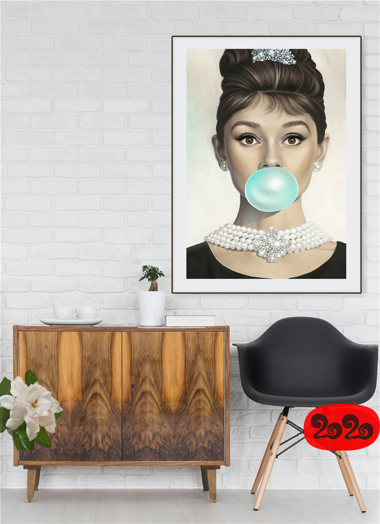 黑白背景装饰画素材高清画芯图库北欧人物动物风景三联画挂画