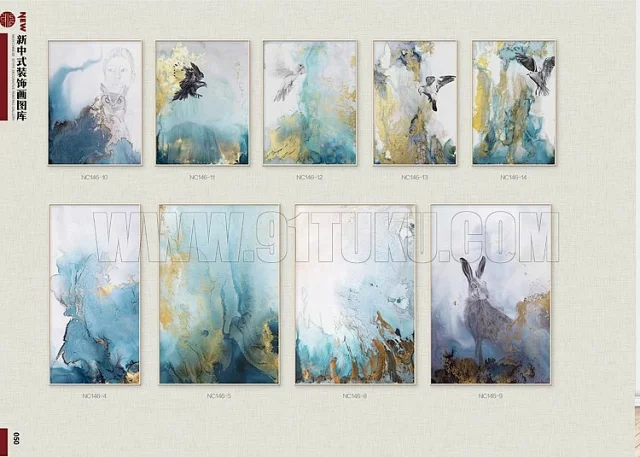 新中式装饰画图库